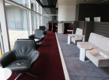 a room with chairs and tables