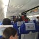 a group of people on an airplane