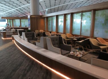 a room with chairs and tables