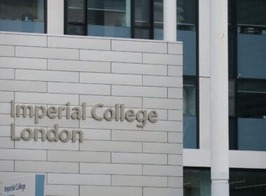 a building with a sign on it