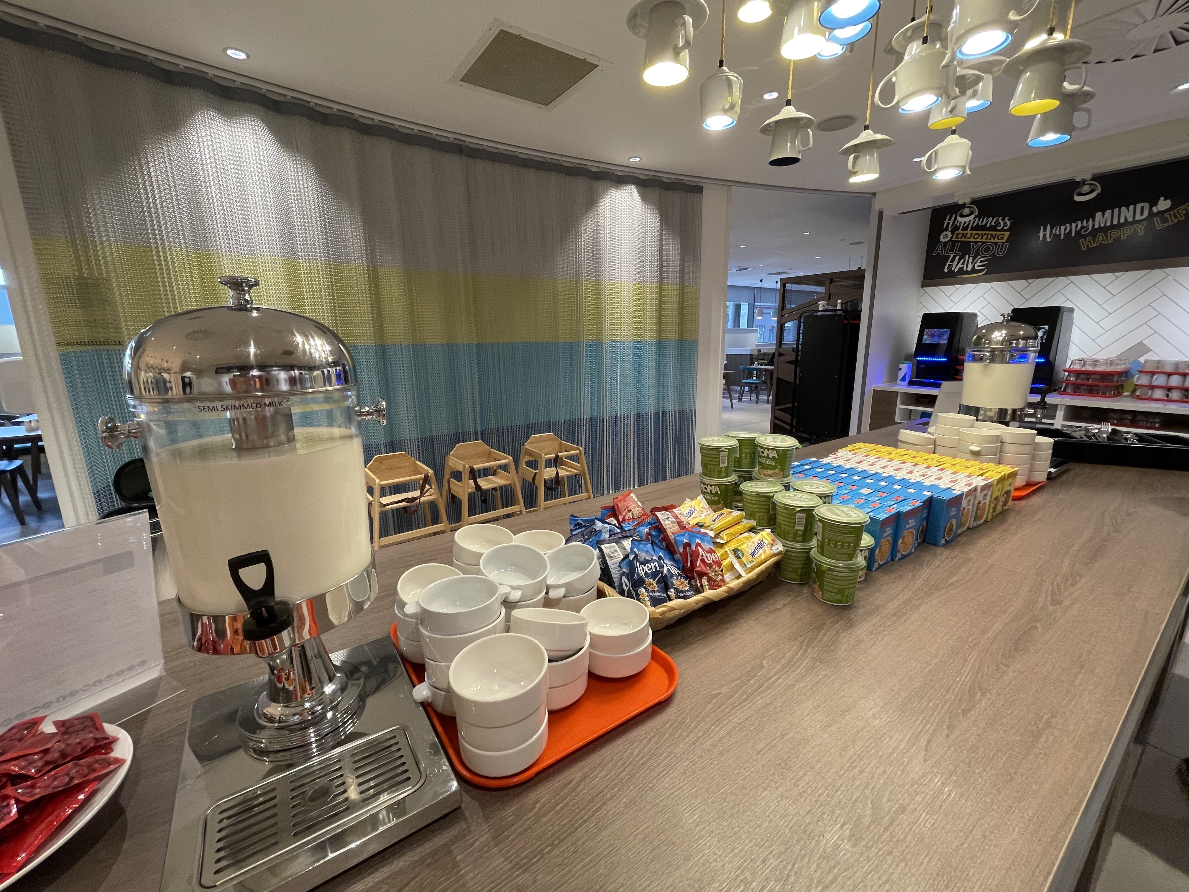 a table with a variety of food items on it