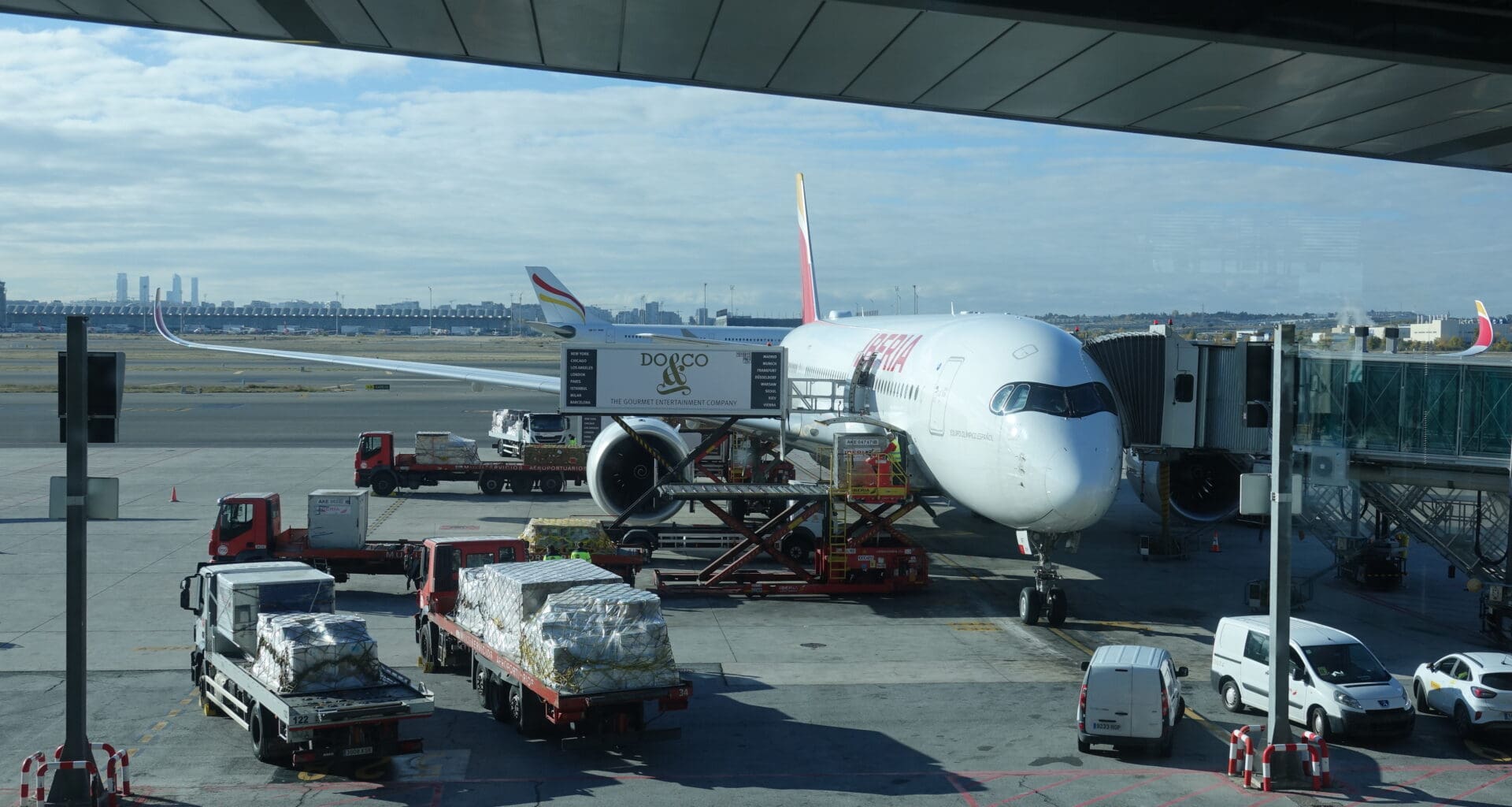 a plane at an airport