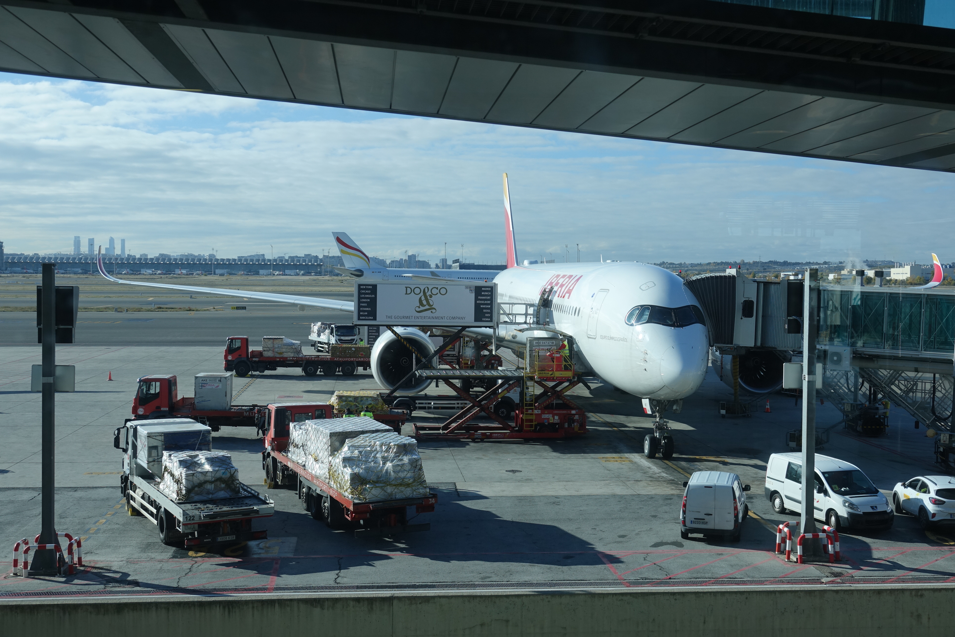 a plane at an airport