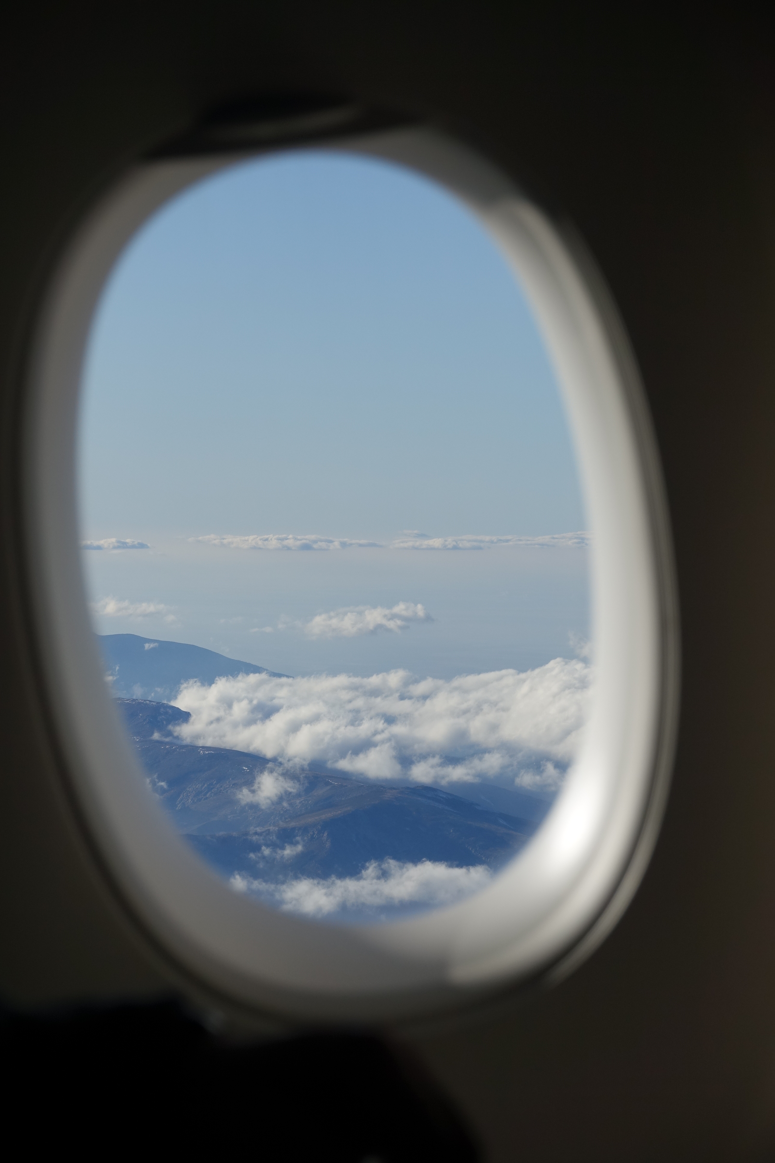 a window of an airplane