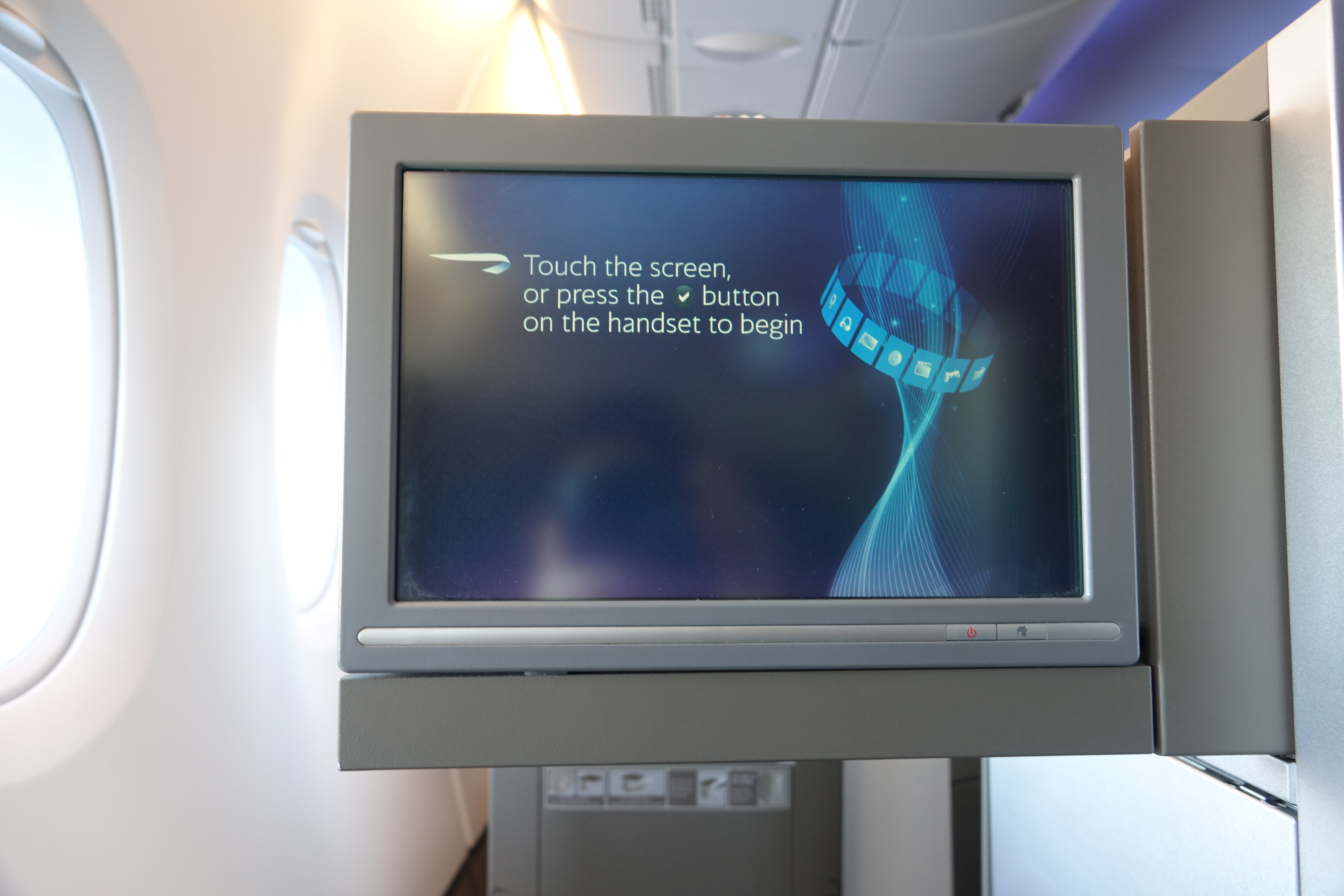 a screen on a plane