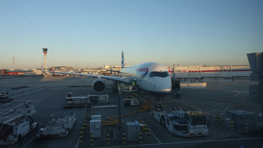 an airplane on the tarmac