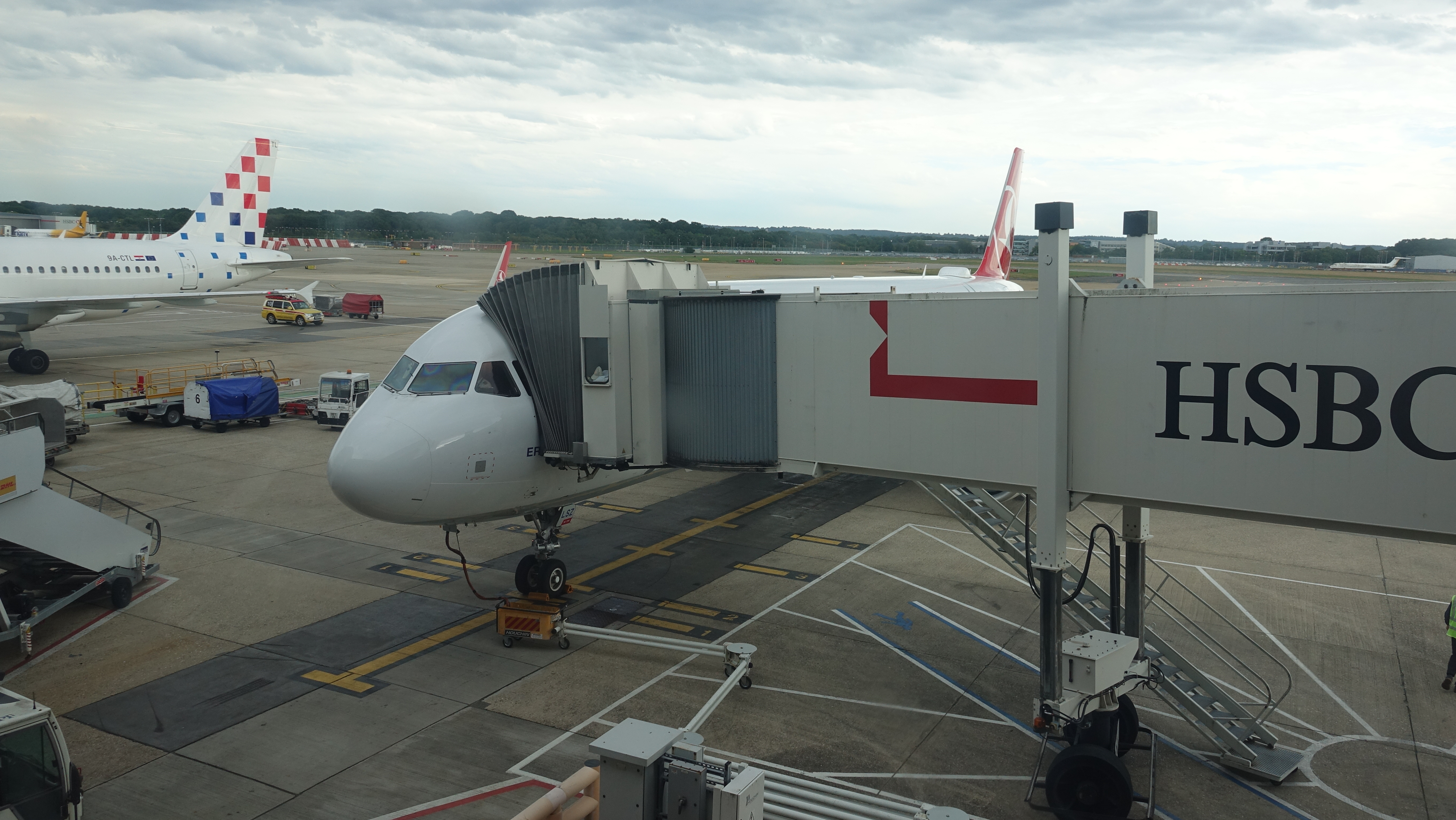 an airplane at an airport