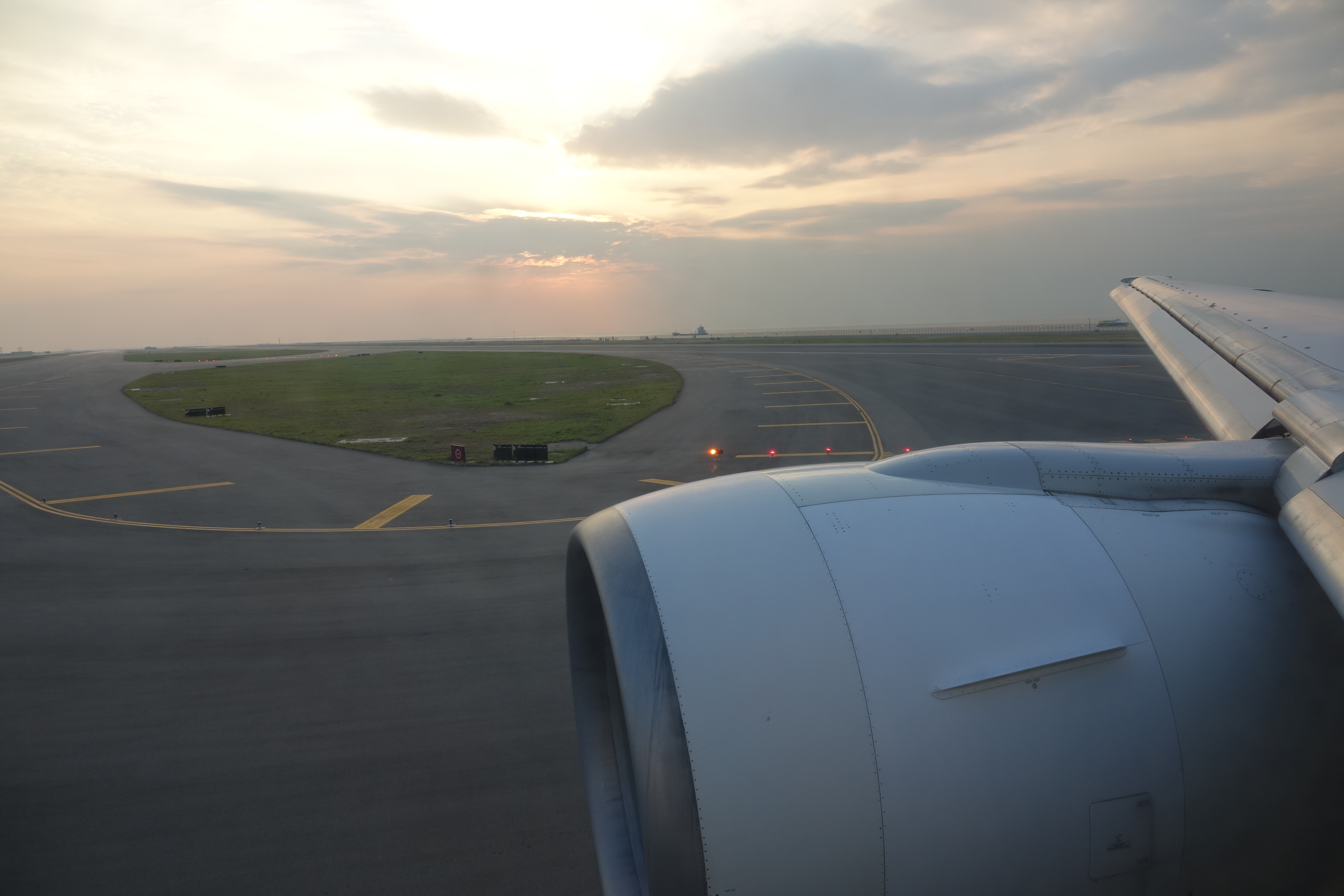 an airplane on a runway