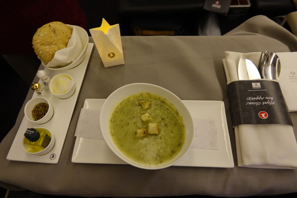 a plate of food on a table