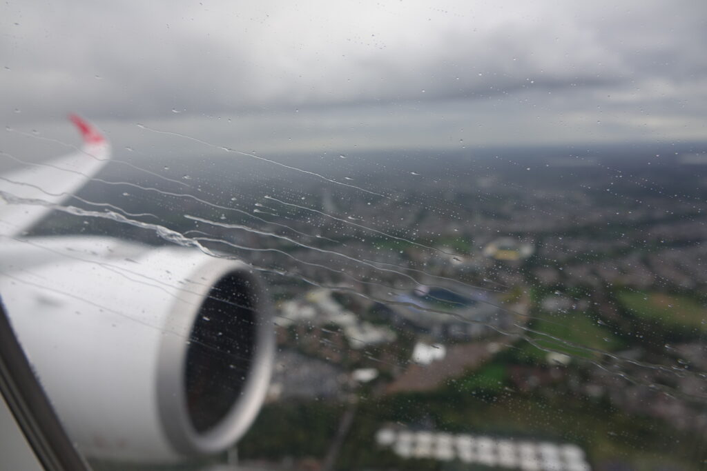 a view of a city from a window