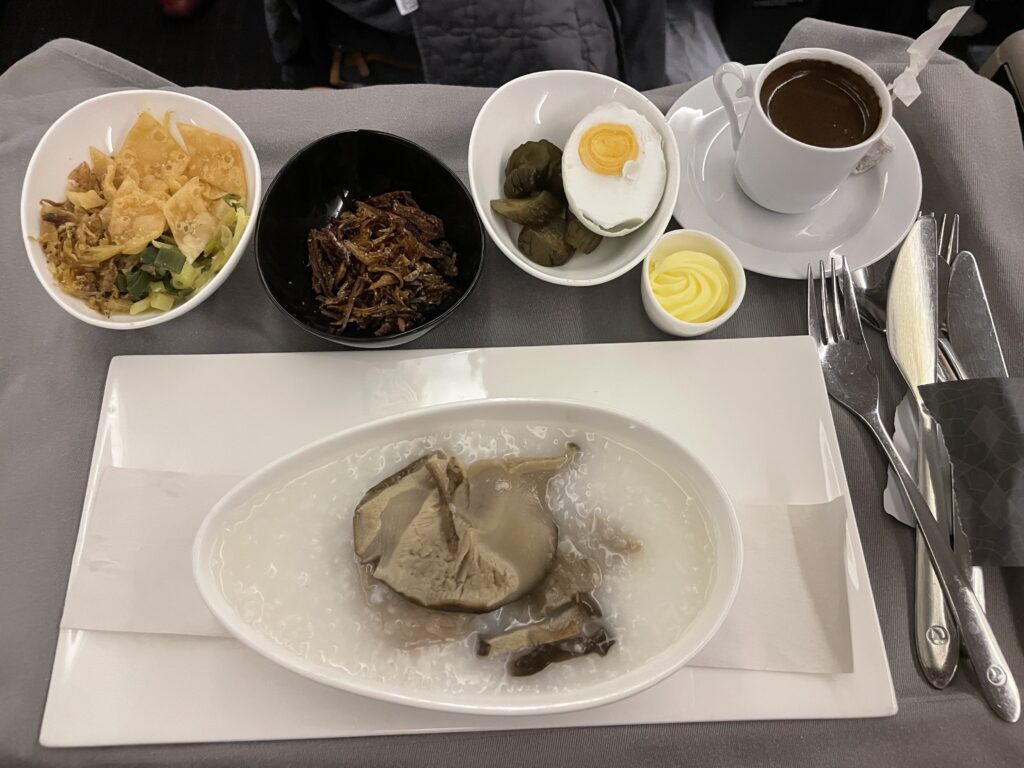 a plate of food on a table