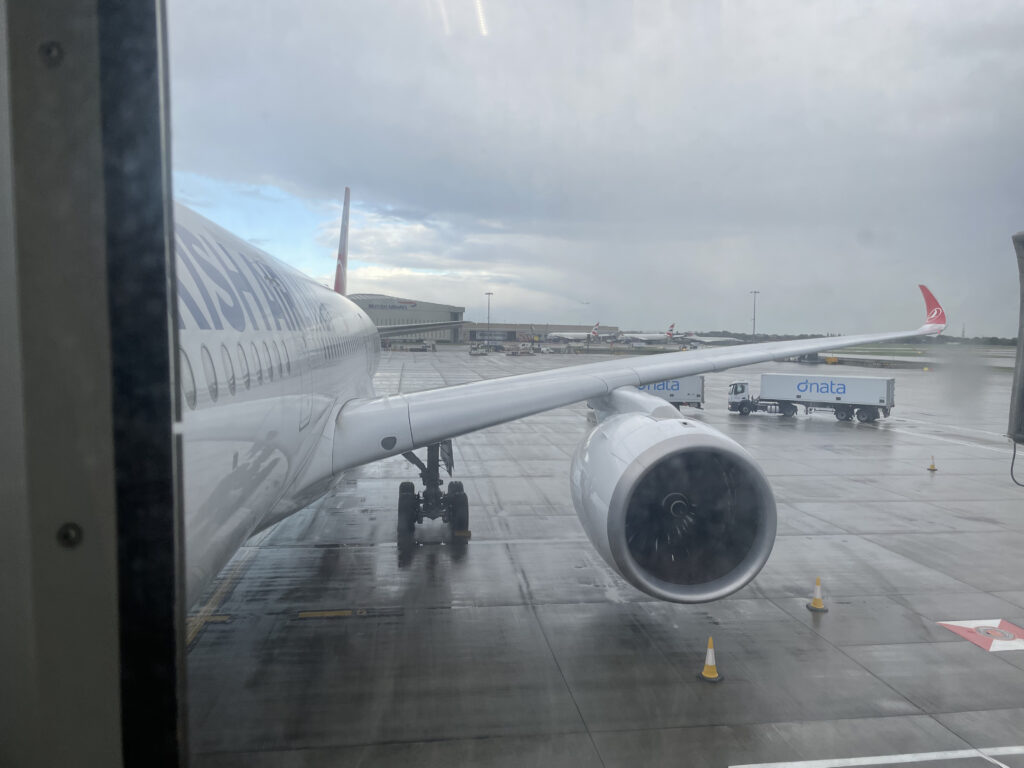 an airplane on the tarmac