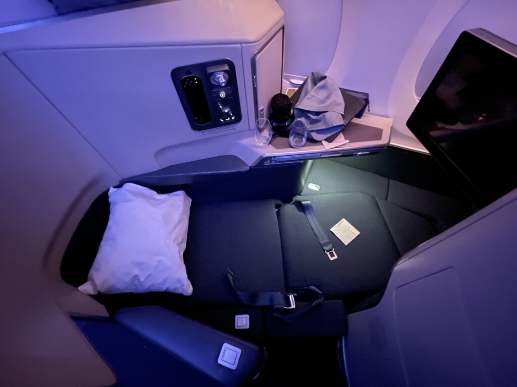 Cathay Pacific A350 Business Class Bed