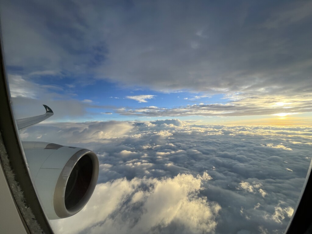 Dawn View upon Landing into Hong Kong Airport