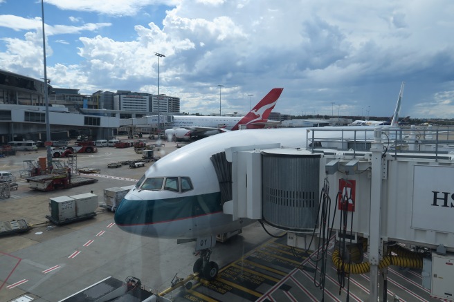 an airplane at an airport