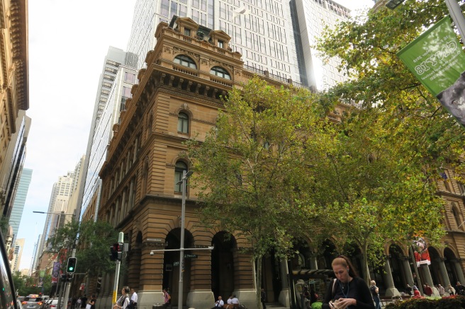 a building with trees in the middle of it