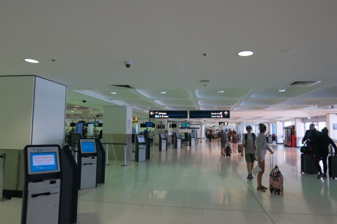 people in an airport terminal