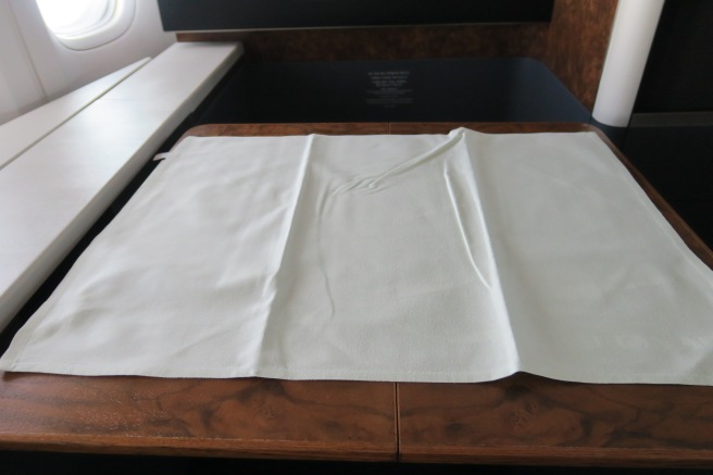 a white cloth on a table