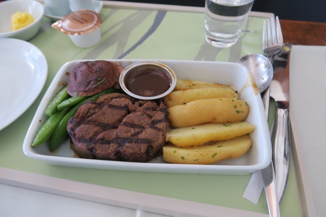 a plate of food on a table