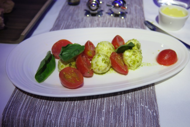 a plate of food on a table