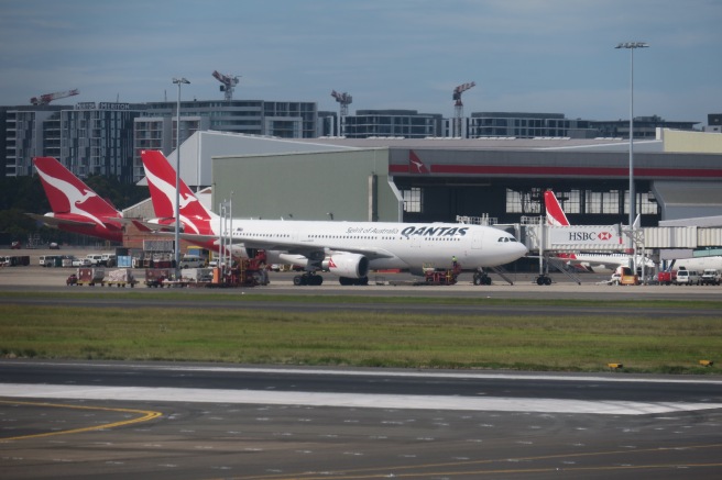 a large airplane on the runway