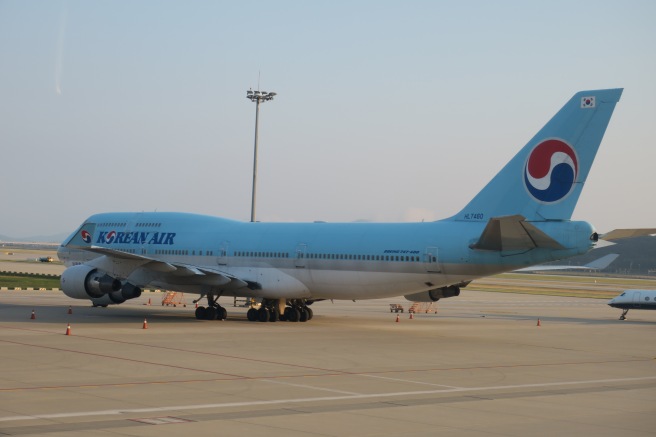 a large airplane on a runway