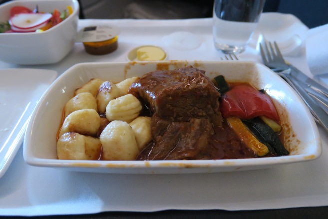 a plate of food on a table