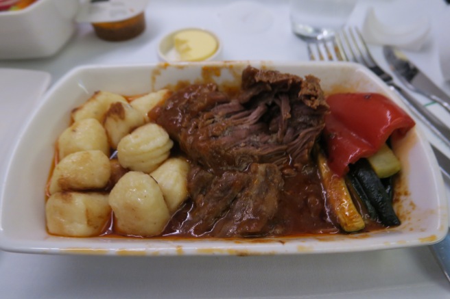 a plate of food on a table