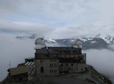 a building on a mountain