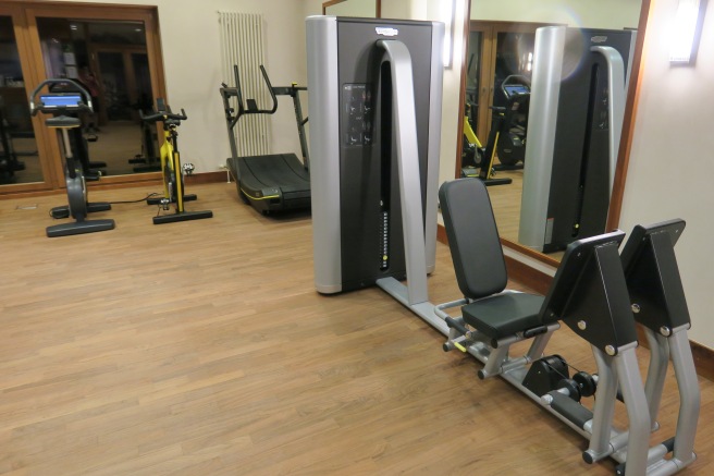 a gym with exercise equipment