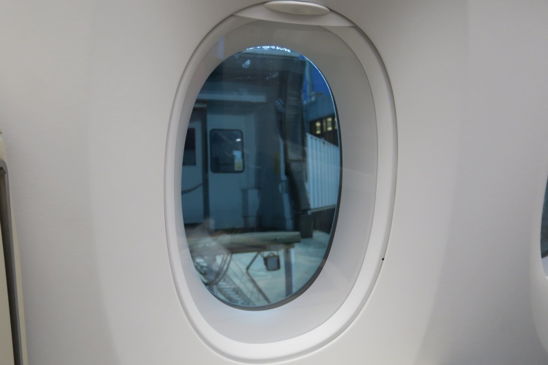 a window of an airplane