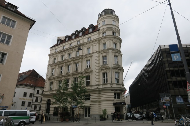 a building with many windows