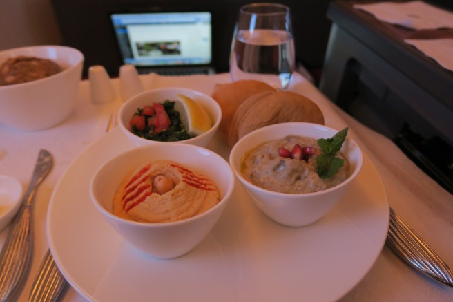 a plate of food on a table