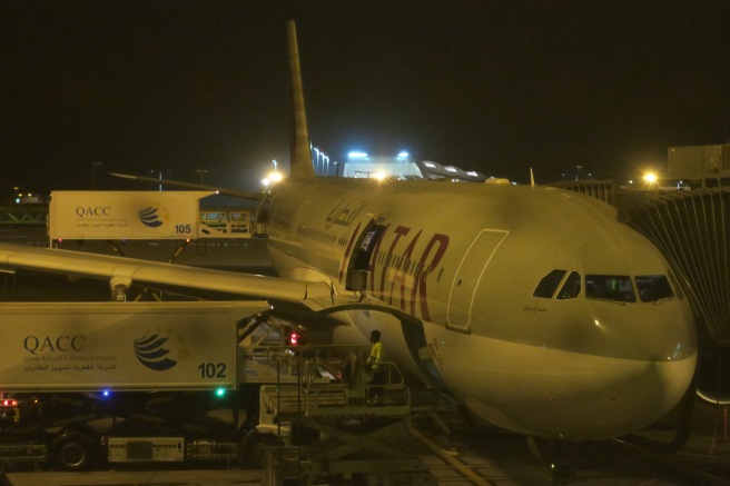 an airplane at an airport