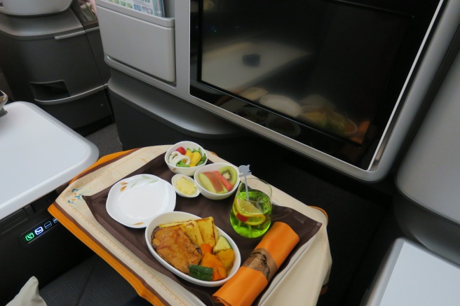 a tray of food on a tray