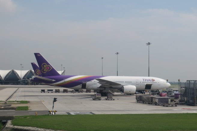 a large airplane on the tarmac