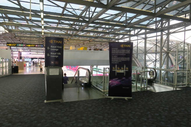 a escalator in an airport