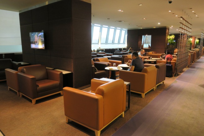 people sitting in a lounge area