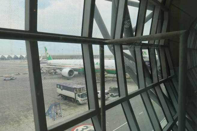 a view from a window of an airport