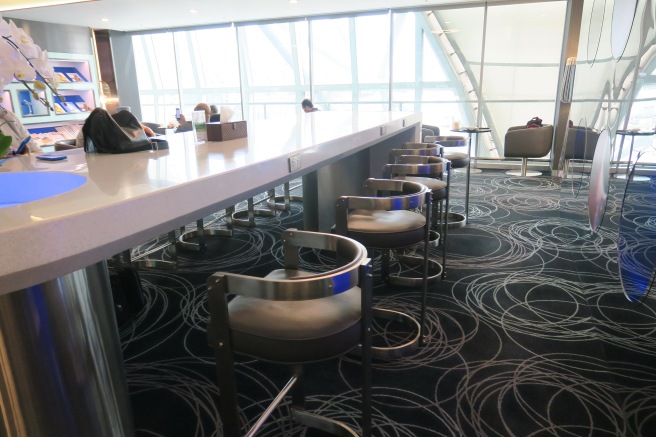 a long table with chairs in a room