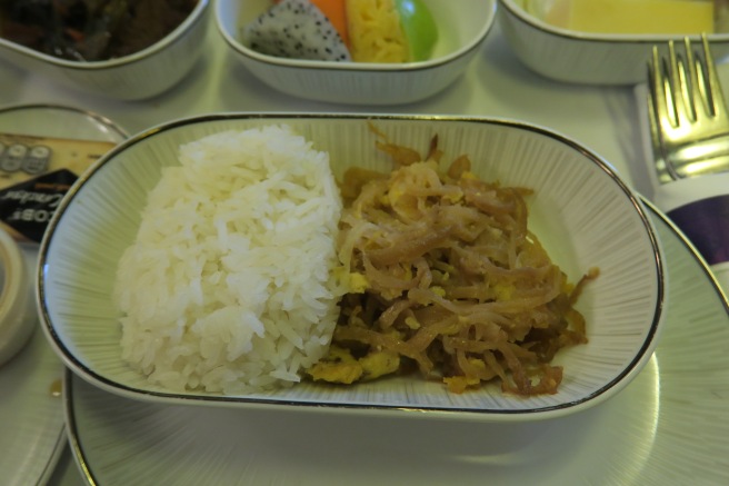 a plate of food on a table