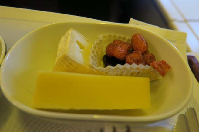 a plate of food on a table