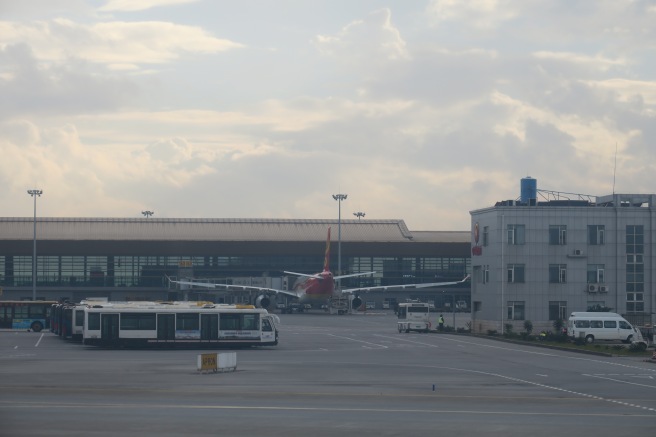 a plane on the tarmac