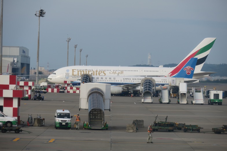 an airplane on the tarmac