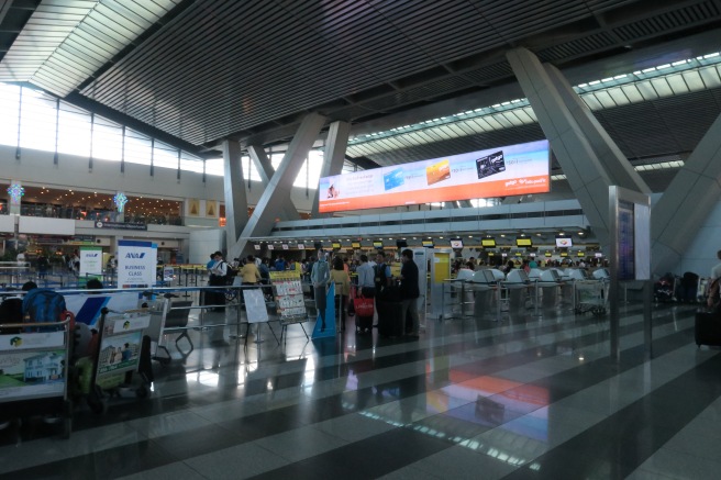 people in an airport terminal