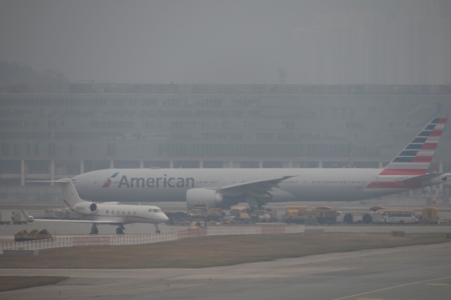 a large airplane on a runway