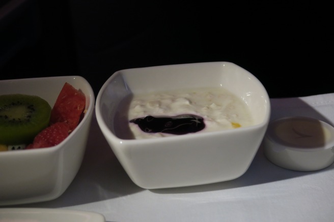 a bowl of food on a table