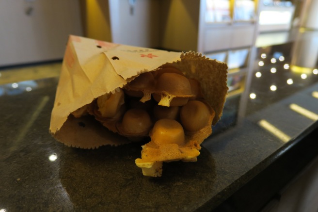 a bag of food on a counter