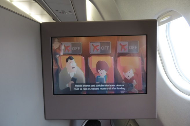 a screen on a plane