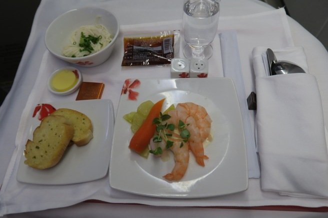 a plate of food on a table